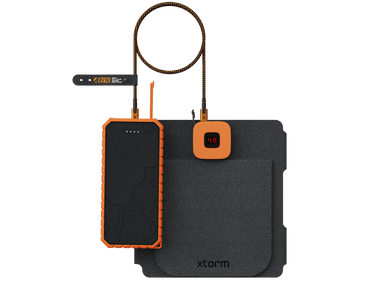 28W Portable Solar Panel + Rugged Power Bank 20.000 mAh + USB - C PD Cable 100W Bundle - Xtorm EU